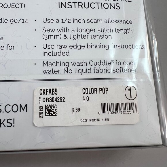 Shannon Fabrics Cuddle Kit Color Pop Finished Quilt 38” x 58” CKFAB 5 Minky NIB - Picture 11 of 14